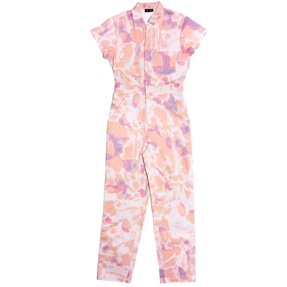 Hot Lava Jumpsuit in Sherbert Tie Dye - Picture 2 of 9